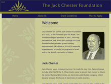 Tablet Screenshot of jackchesterfoundation.org